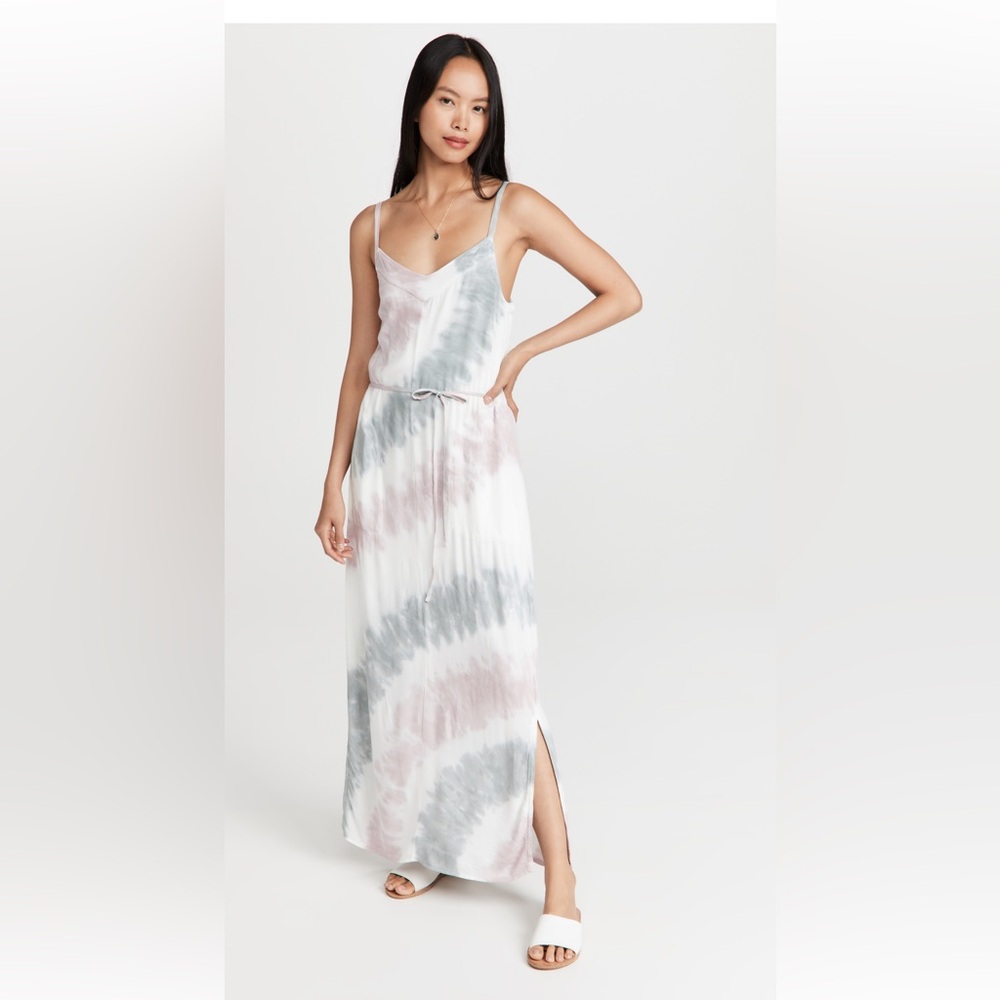 Splendid Tie-Dye Maxi Dress - Pink and Gray